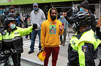 Political protests in Times Square, New York, Richard Moore